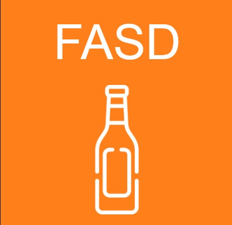 Foetal alcohol syndrome disorder icon image